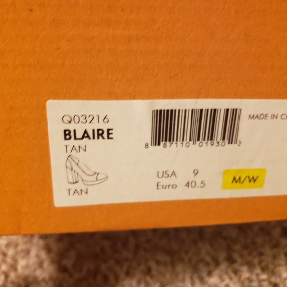 Korks Blaire Platform Heel Tan Size 9 - Picture 2 of 7